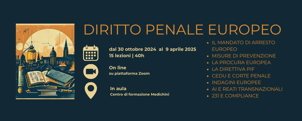 Corso di Diritto Penale Europeo 2025-2026
